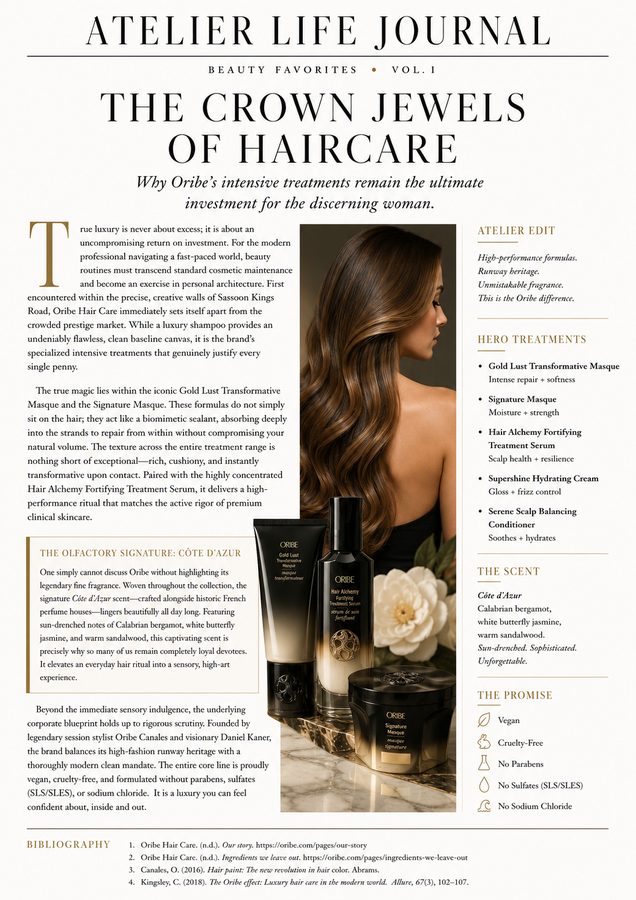 Oribe haircare feature